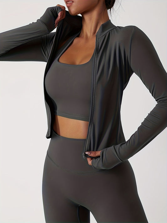 Alder & Thread Perfect Work Out Set – Long Sleeve Zip-Up Jacket + Pants