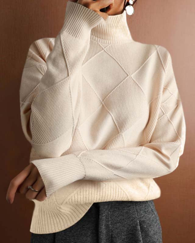Alder & Thread | Denise | Sophisticated Turtleneck Sweater with Exquisite Details