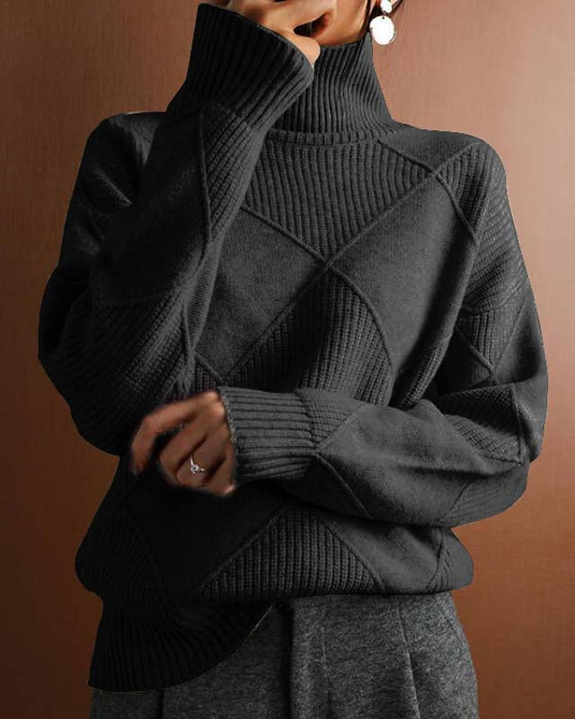 Alder & Thread | Denise | Sophisticated Turtleneck Sweater with Exquisite Details