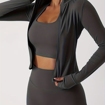 Alder & Thread Perfect Work Out Set – Long Sleeve Zip-Up Jacket + Pants