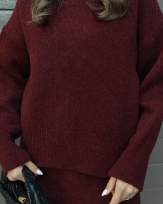 Alder & Thread | Heidi | Chic 2-Piece Ensemble – Sweater & Skirt