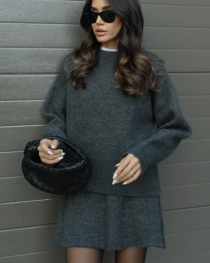 Alder & Thread | Heidi | Chic 2-Piece Ensemble – Sweater & Skirt